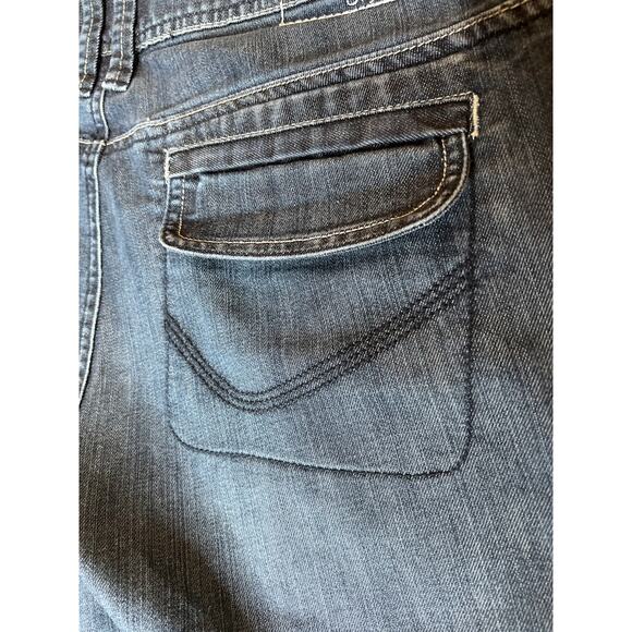 LOLE size 10 jeans, blue organic cotton flare leg low-rise boho hippie - Picture 9 of 12